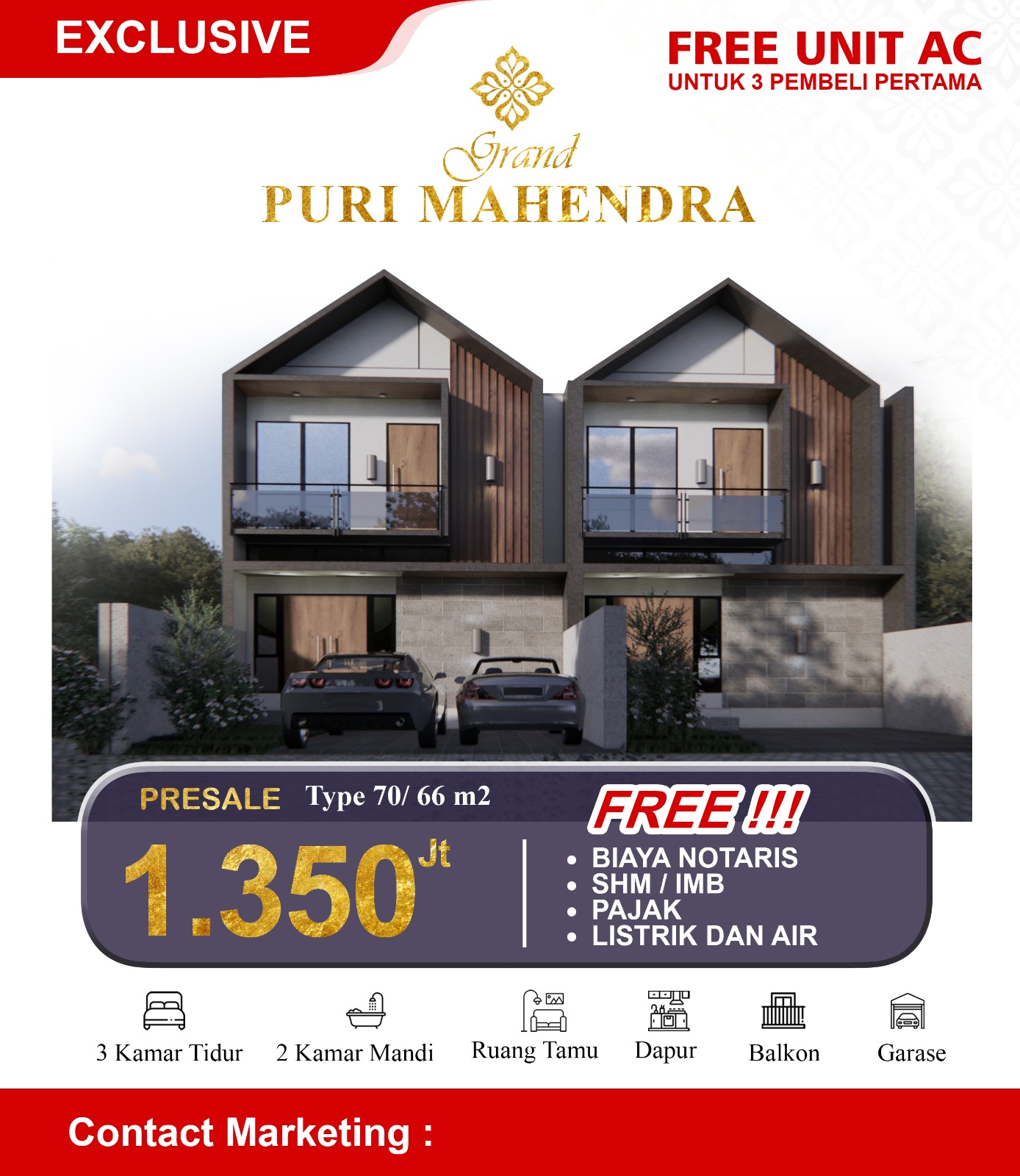 Rumah Indent Mahendradata Denpasar Barat